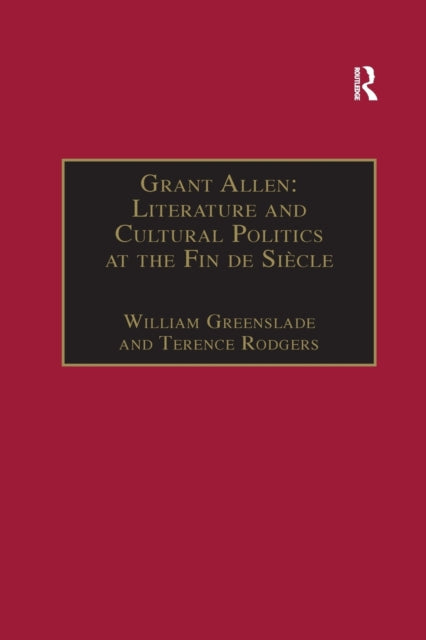 Book cover of: Grant Allen. By: Terence Rodgers