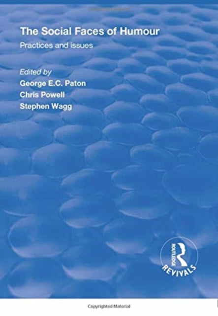 Book cover of: Social Faces of Humour. By: George E. C. Paton