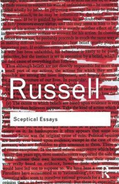 Book cover of: Sceptical Essays. By: Bertrand Russell