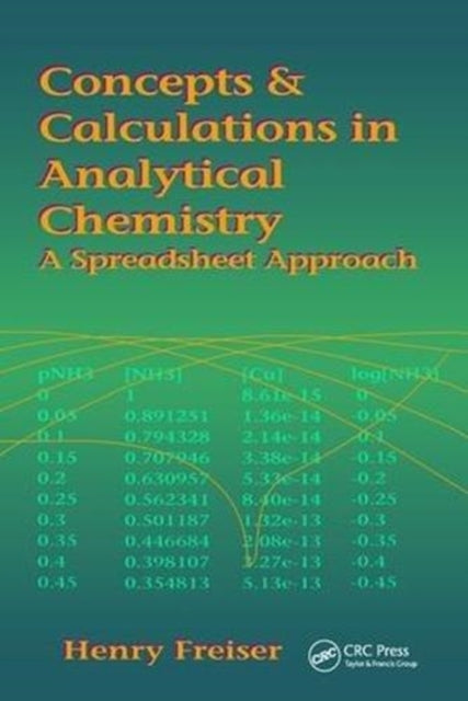 Book cover of: Concepts & Calculations in Analytical Chemistry, Featuring the Use of Excel. By: Henry Freiser