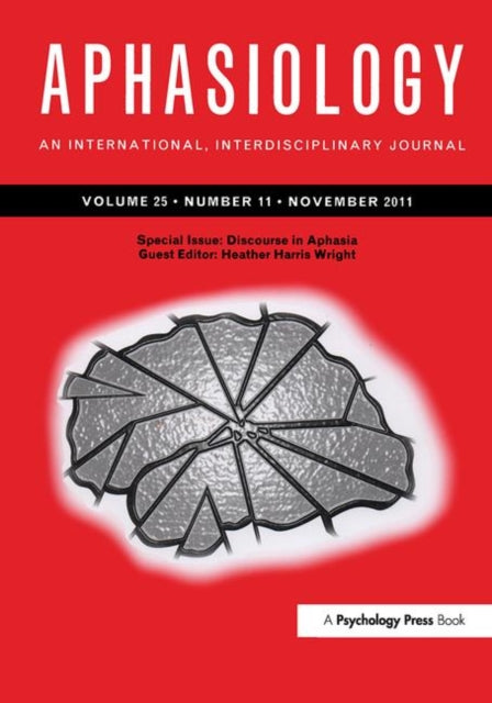 Book cover of: Discourse in Aphasia. By: Heather Wright