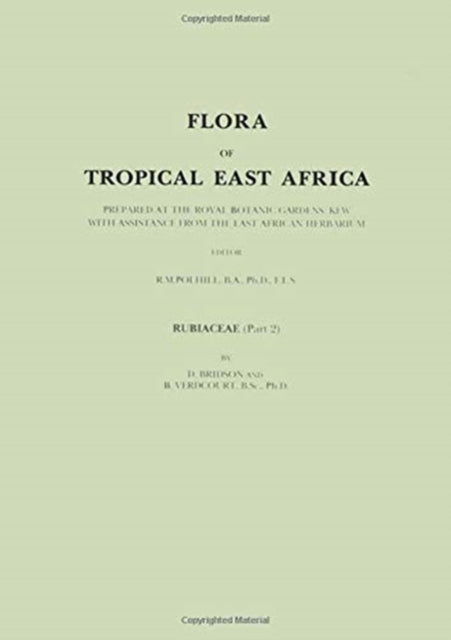 Book cover of: Flora of Tropical East Africa. By: D. Brisdon