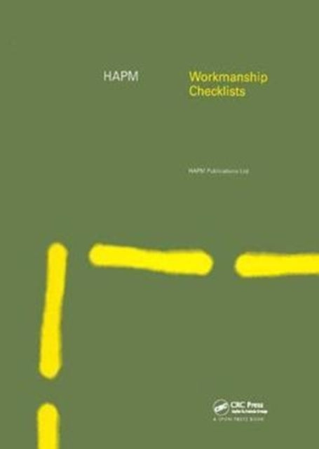 Book cover of: HAPM Workmanship Checklists. By: Construction Construction Audit Ltd.