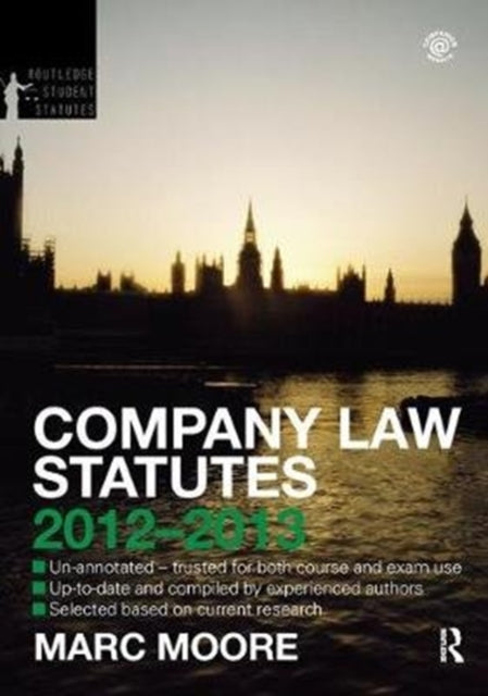 Book cover of: Company Law Statutes 2012-2013. By: Marc Moore