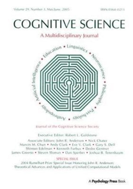 Book cover of: 2004 Rumelhart Prize Special Issue Honoring John R. Anderson. By: Robert Goldstone