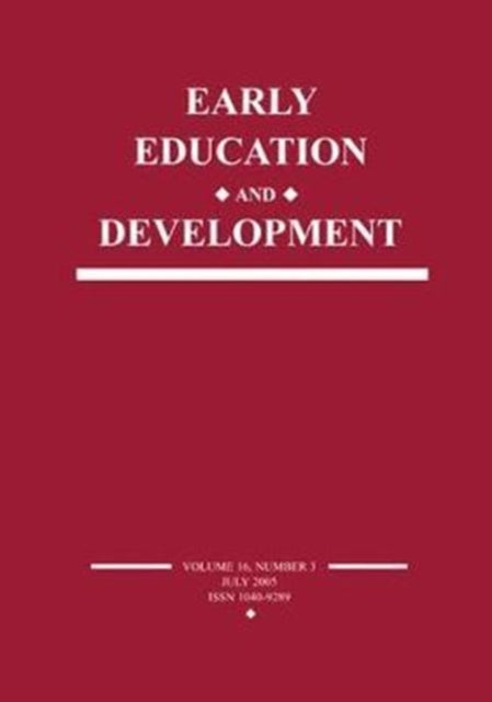 Book cover of: Early Education and Development. By: Susanne A. Denham