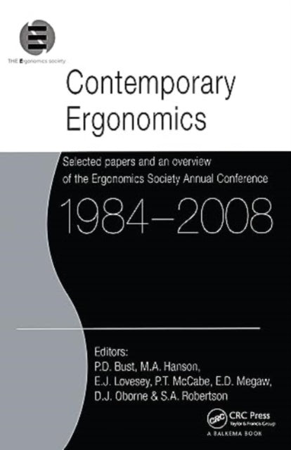 Book cover of: Contemporary Ergonomics 1984-2008. By: Philip D. Bust