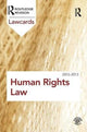 Book cover of: Human Rights Lawcards 2012-2013. By: Routledge