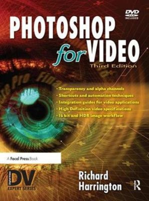Book cover of: Photoshop for Video. By: Harrington, Richard