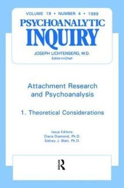 Book cover of: Attachment Research and Psychoanalysis. By: Diana Diamond