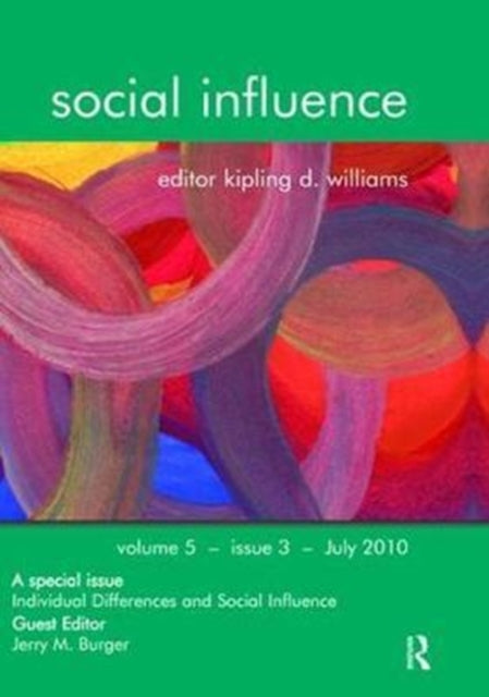 Book cover of: Individual Differences and Social Influence. By: Jerry M. Burger