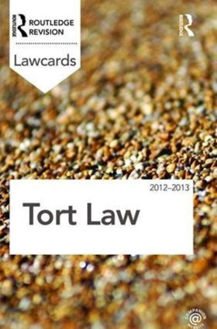 Book cover of: Tort Lawcards 2012-2013. By: Routledge