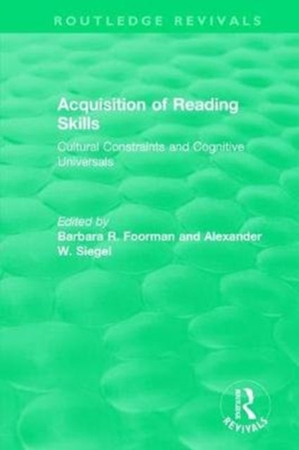 Book cover of: Acquisition of Reading Skills (1986). By: Barbara R. Foorman