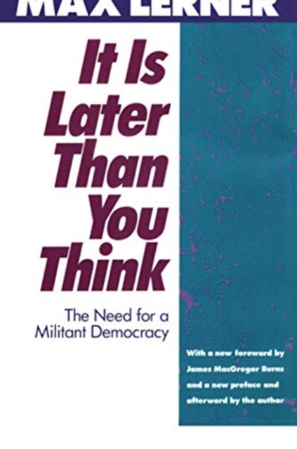 Book cover of: It is Later Than You Think