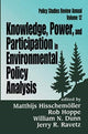 Book cover of: Knowledge, Power, and Participation in Environmental Policy Analysis. By: Rob Hoppe