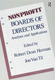 Book cover of: Nonprofit Boards of Directors. By: Robert Herman