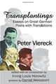 Book cover of: Transplantings. By: Peter Viereck
