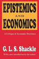 Book cover of: Epistemics and Economics. By: G. L. S. Shackle