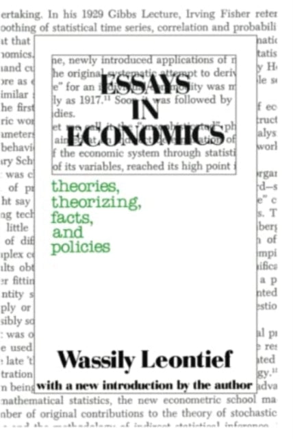 Book cover of: Essays in Economics. By: Wassily W. Leontief
