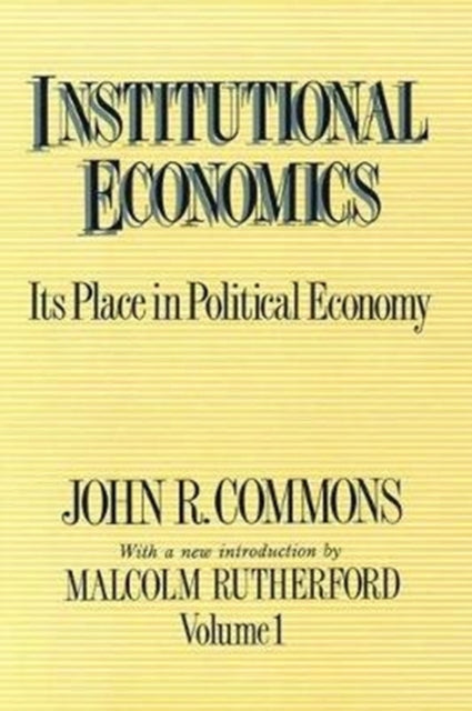 Book cover of: Institutional Economics. By: Sam Sebesta