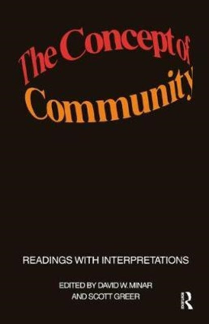 Book cover of: Concept of Community. By: Scott Greer