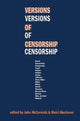 Book cover of: Versions of Censorship. By: Mairi MacInnes
