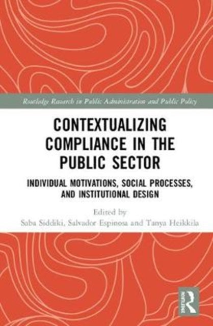 Book cover of: Contextualizing Compliance in the Public Sector. By: Saba Siddiki