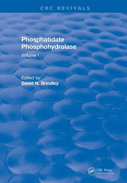 Book cover of: Phosphatidate Phosphohydrolase (1988). By: David N. Brindley