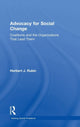 Book cover of: Advocacy for Social Change. By: Herbert J. Rubin