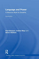 Book cover of: Language and Power. By: Paul Simpson