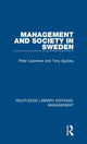 Book cover of: Management and Society in Sweden. By: Peter Lawrence