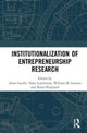 Book cover of: Institutionalization of Entrepreneurship Research. By: Alain Fayolle