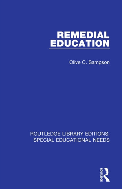 Book cover of: Remedial Education. By: Olive C. Sampson