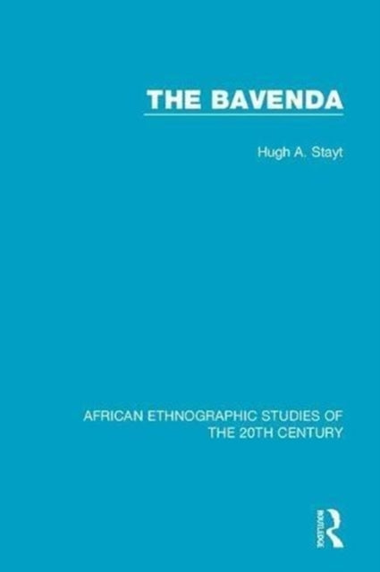 Book cover of: Bavenda. By: Hugh A. Stayt