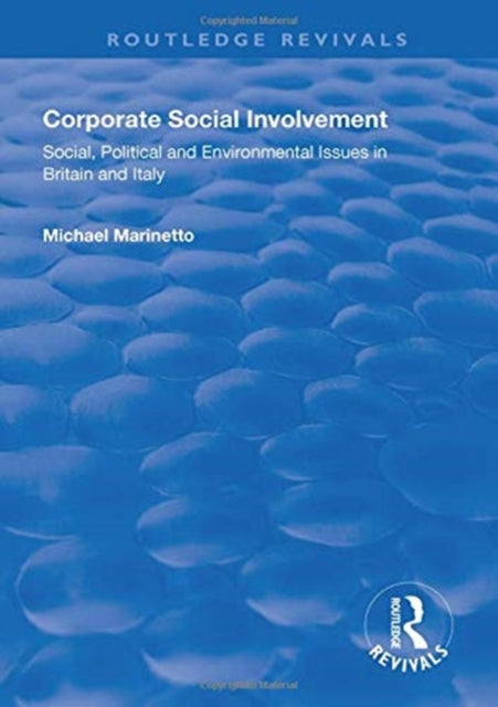 Book cover of: Corporate Social Involvement. By: Michael Marinetto