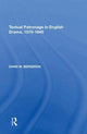 Book cover of: Textual Patronage in English Drama, 1570-1640. By: David M. Bergeron