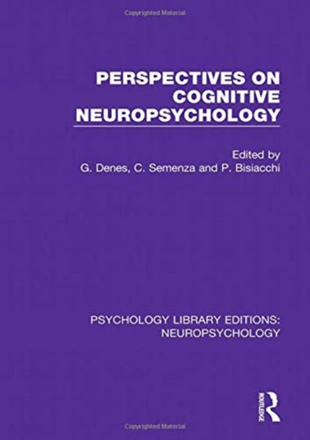 Book cover of: Perspectives on Cognitive Neuropsychology. By: G. Denes