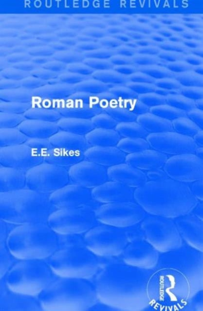 Book cover of: Roman Poetry. By: E. E. Sikes