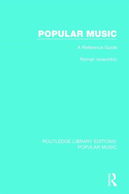 Book cover of: Popular Music. By: Roman Iwaschkin