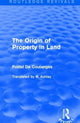 Book cover of: Origin of Property in Land. By: Fustel De Coulanges