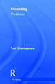 Book cover of: Disability. By: Tom Shakespeare