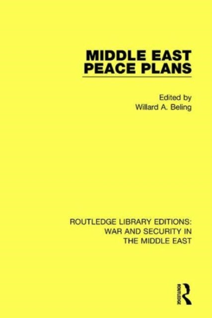 Book cover of: Middle East Peace Plans. By: Willard A. Beling