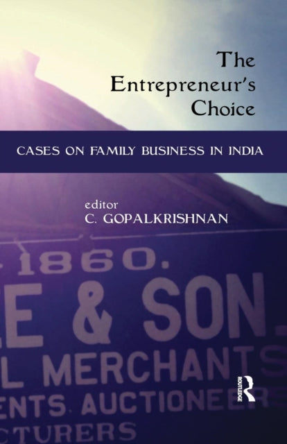 Book cover of: Entrepreneur’s Choice. By: C. Gopalkrishnan