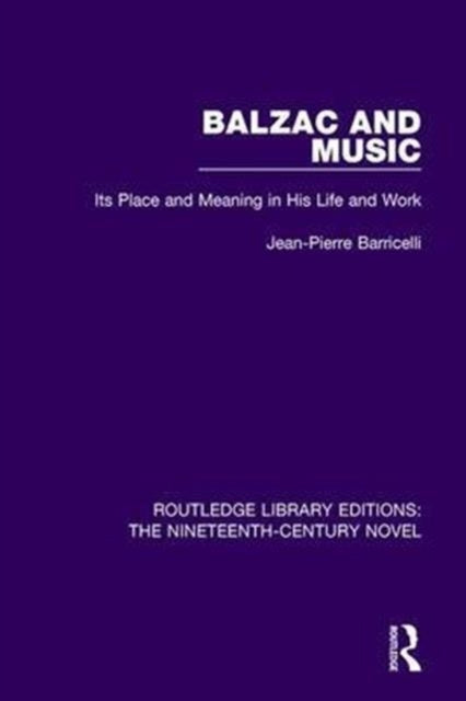 Book cover of: Balzac and Music. By: Jean Pierre Barricelli