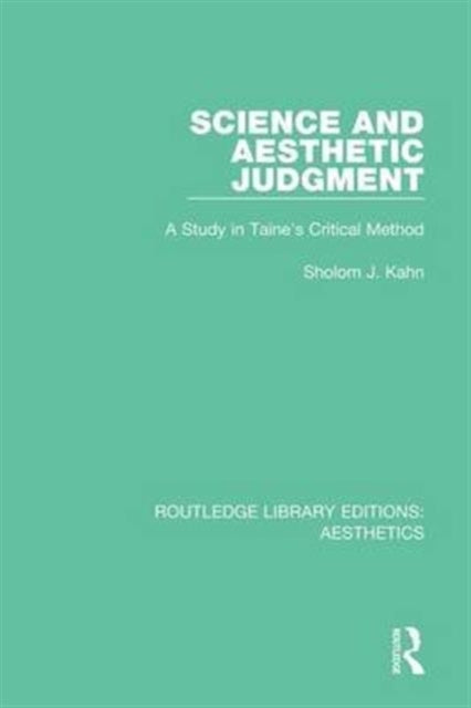 Book cover of: Science and Aesthetic Judgement. By: Sholom J. Kahn