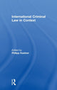 Book cover of: International Criminal Law in Context. By: Philipp Kastner