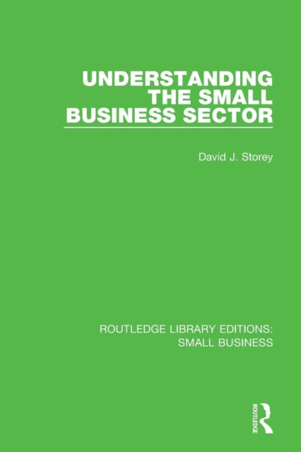Book cover of: Understanding The Small Business Sector. By: David J. Storey