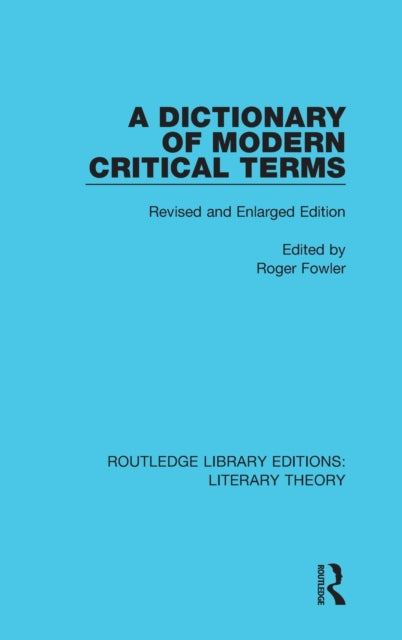 Book cover of: Dictionary of Modern Critical Terms. By: Roger Fowler