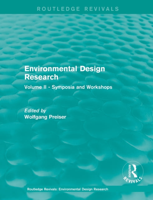 Book cover of: Environmental Design Research. By: Wolfgang Preiser
