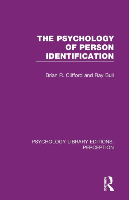 Book cover of: Psychology of Person Identification. By: Brian Clifford